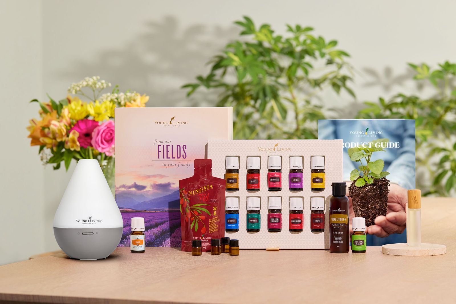 Starterkit met Dewdrop Diffuser 10% korting en extra oliën