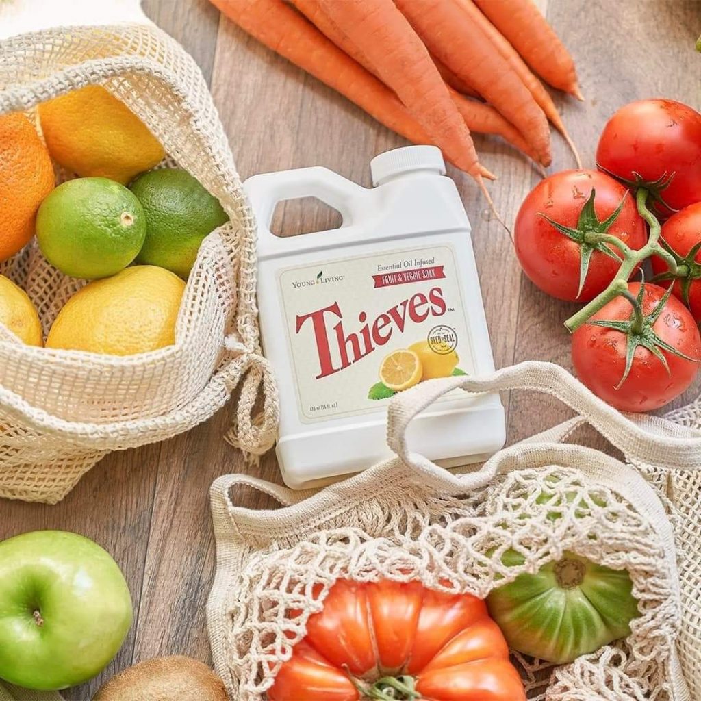 Thieves Fruit en Veggie soak 475 ml Puur met olie