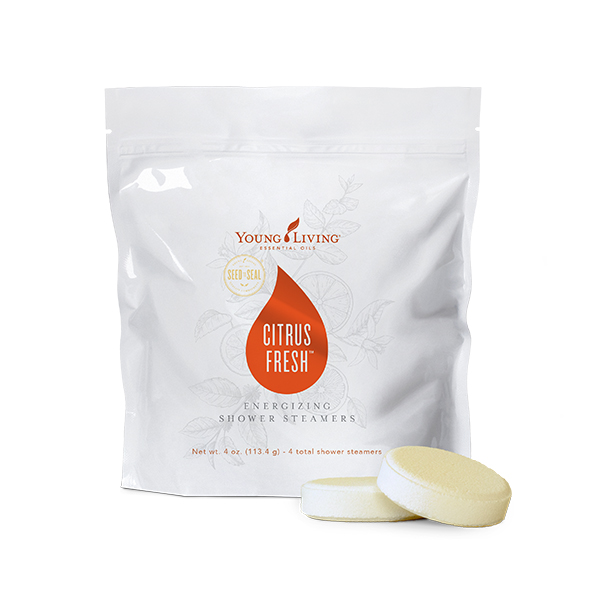 Young Living Citrus Fresh® Energising Shower Steamers 4 pk - Puur met olie